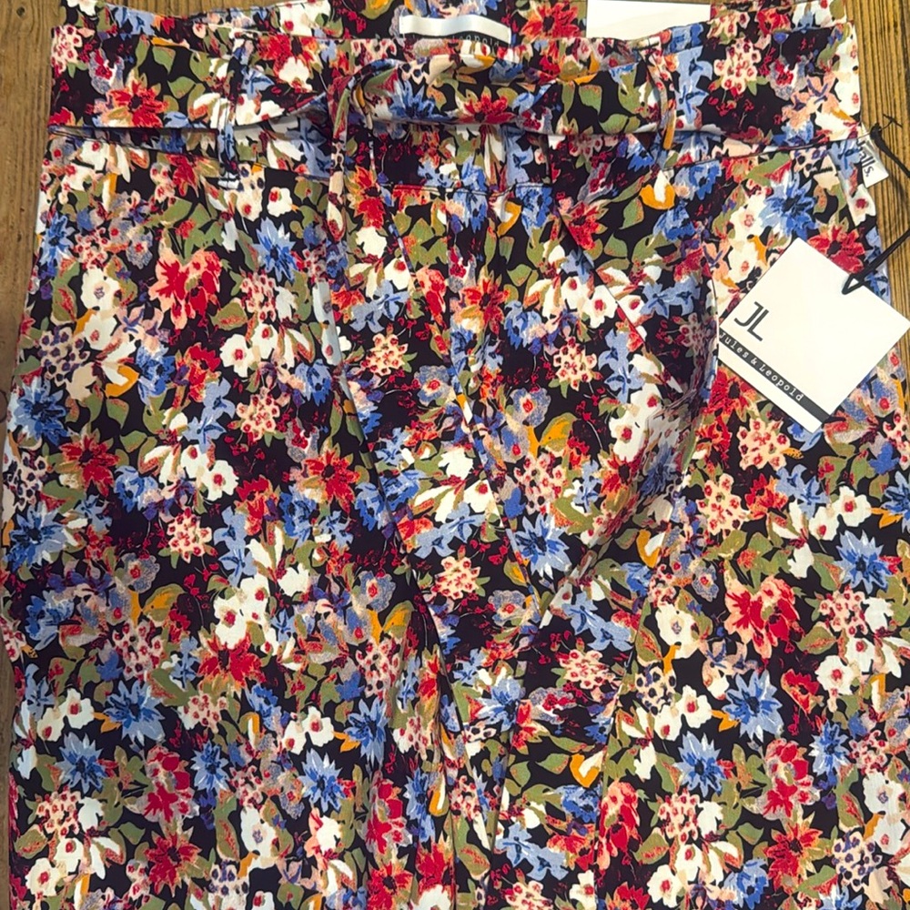 JULES & LEOPOLD WARM FLORAL PULL ON STRETCH PANTS- XS TP - NWT !🌺🍁🌸 - Picture 3 of 9